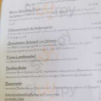 Gasthof Dieplinger menu