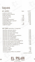 El Pilon menu