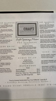 Hicraft Kitchen menu