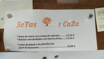 La Fanega De Roque menu