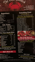 The Crab Barrack menu