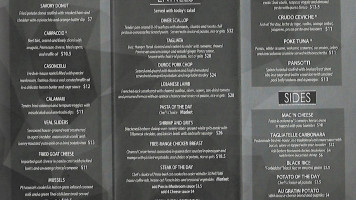 LUNA Food Wine menu