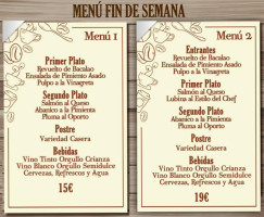 La Piscina Salon De Bodas menu