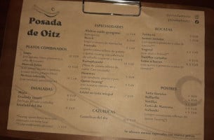 Hostal Posada De Oitz Oitzeko Ostatua menu