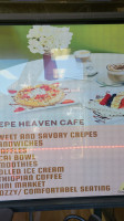 Crepe Heaven Café food