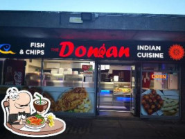 The Donian Fish Chips inside
