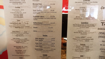 Carnitas Tapatio menu