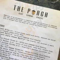 The Porch menu