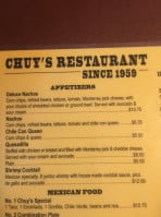 Chuy's menu