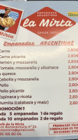 El Cafè De La Mirta Empanadas Argentinas menu