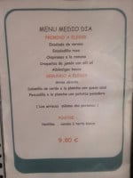 Tasca Bacco menu