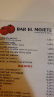 El Mojete menu