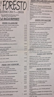 Pizzeria Ca Foresto menu
