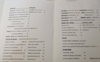 Agorregi menu
