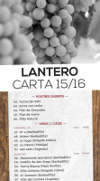 Meson Lantero menu