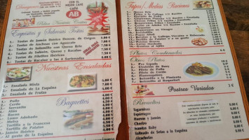 La Esquina Del Carmen menu
