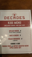 Decades menu