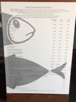 El Pescador Fish Market menu