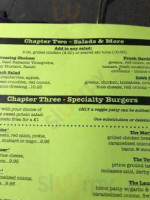 Me's Burgers Brews menu