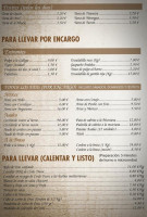 Casa Pancho menu