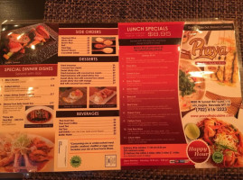Praya Thai Dining menu