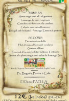 La Vegueria menu