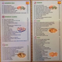 Nueva China Palma menu