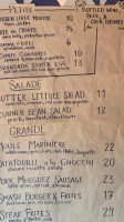 La Moule menu