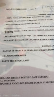 La Clandestina De Las Tendillas menu