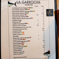 La Garrocha menu