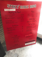 Stiky Ribz Pit Bbq menu