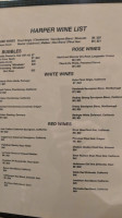 Harper Eatery Pub menu