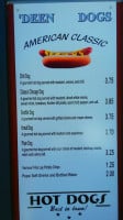 'deen Dogs menu