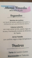 Texeda Brewery menu