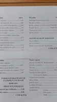 Casa Los Tiros Sotopalcios menu