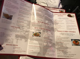 Bonzai Thai Cuisine menu