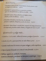 Chacabuco menu