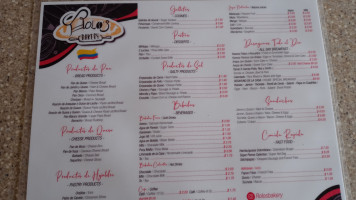 Rolo's Bakery menu