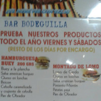 La Bodeguilla menu