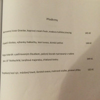 Roznovsky Pivovar menu