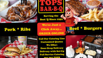 Tops B Q Rhodes Ave menu