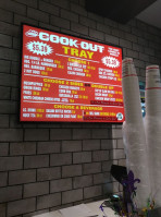 Cook Out menu