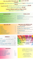 Alparque Valdeluz menu