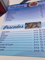 Chiringuito El Faro menu