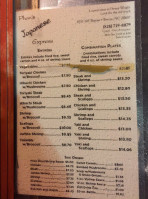 Phan's Japanese Express menu