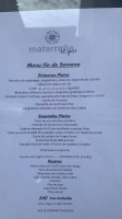 Matarraña Al Gust menu