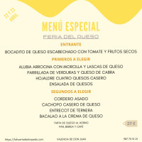 Sidreria La Huerta De Don Pedro menu