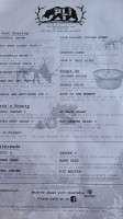 Promised Land Inn menu