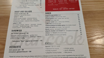 Hancock menu