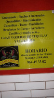 La Hacienda Del Mexicano Vinaros menu